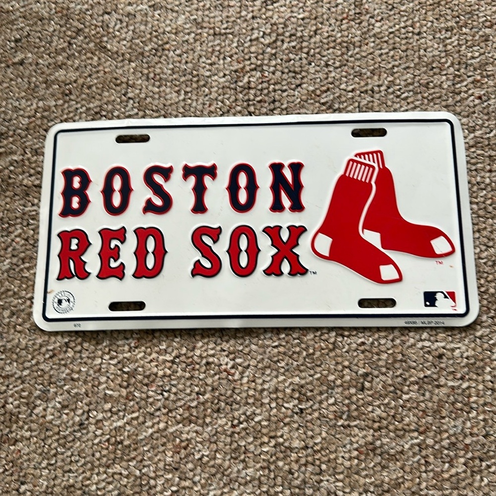 Red Sox decorative license plate